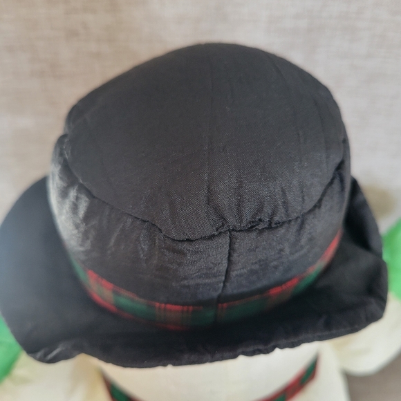 Vintage Nylon Snowman Plush Soft Adorable - Picture 7 of 7